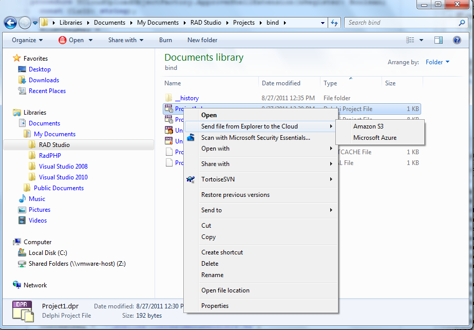 CloudUpload Shell Extension